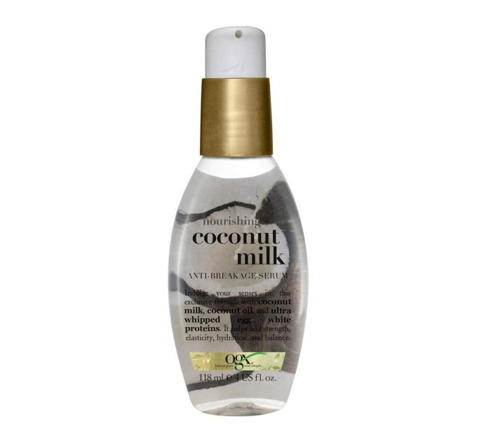 Сыворотка для волос Ogx Coconut Milk Anti-Breakage Serum с кокосовым молоком: защита от ломкости и укрепление волос