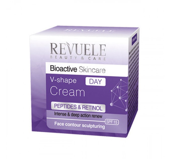 Дневной для лица SPF 15 REVUELE Bioactive Peptids & Retinol V-shape антивозрастной 50 мл (3800225902519)