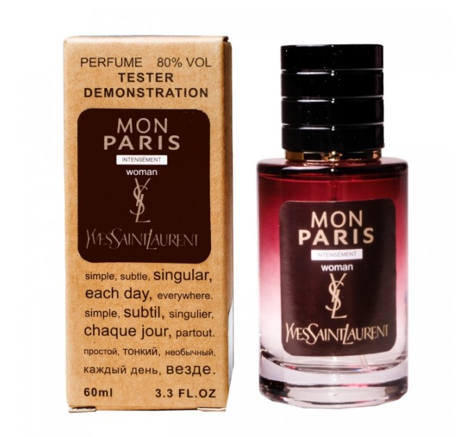 Интенсивный парфюм Yves Saint Laurent Mon Paris Intensement - Selective Tester 60ml: привлекательная страсть в каждой капле