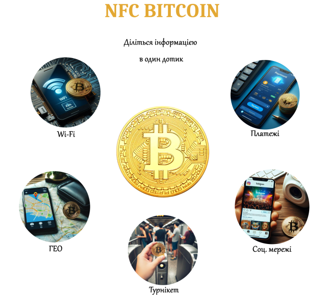 NFC візитка Bitcoin: максимальна зручність та безпека на agon-v.com.ua