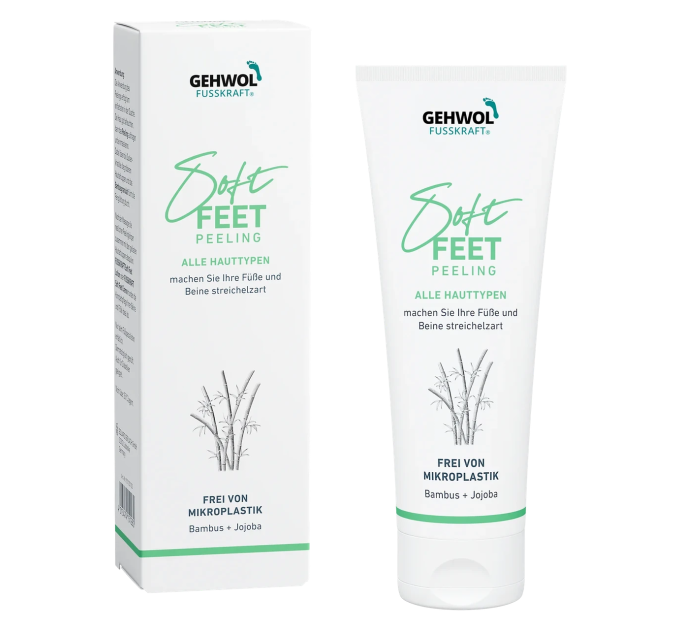 Пілінг для ніг Gehwol Soft Feet Scrub: Бамбук і Жожоба 125 мл - Делікатний Догляд для Ідеальної Шкіри