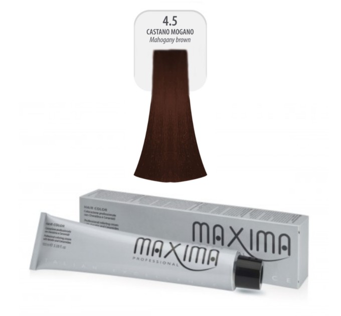 Крем-краска для волос Maxima Professional 4.5 - каштановый махагон: профессиональное качество для ваших волос