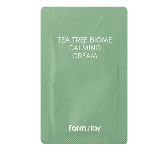 Успокаивающий крем для лица FarmStay Tea Tree Biome Calming Cream пробник 1 мл - 8809783324462 купить на Агонь-В