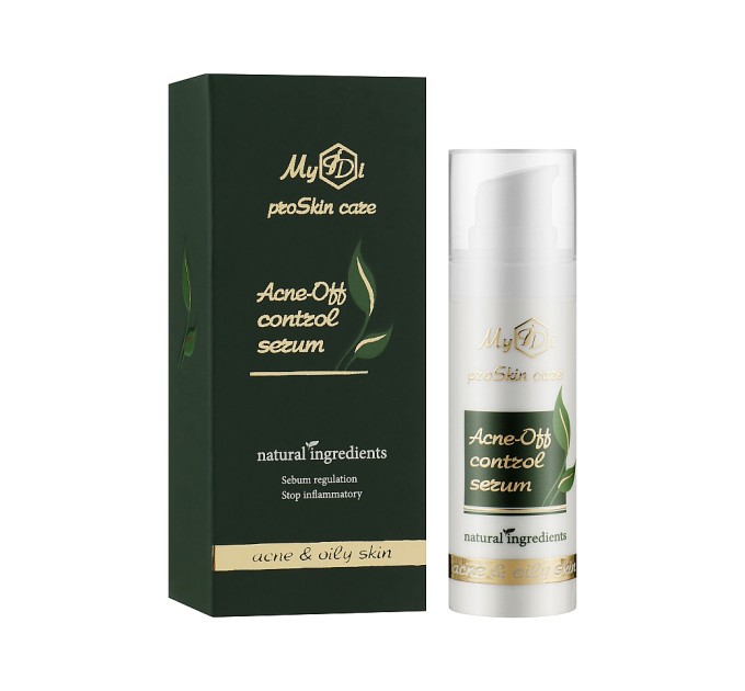 Противовоспалительная сыворотка для проблемной кожи Acne-Off control serum MyIDi 30 мл: борьба с акне эффективно