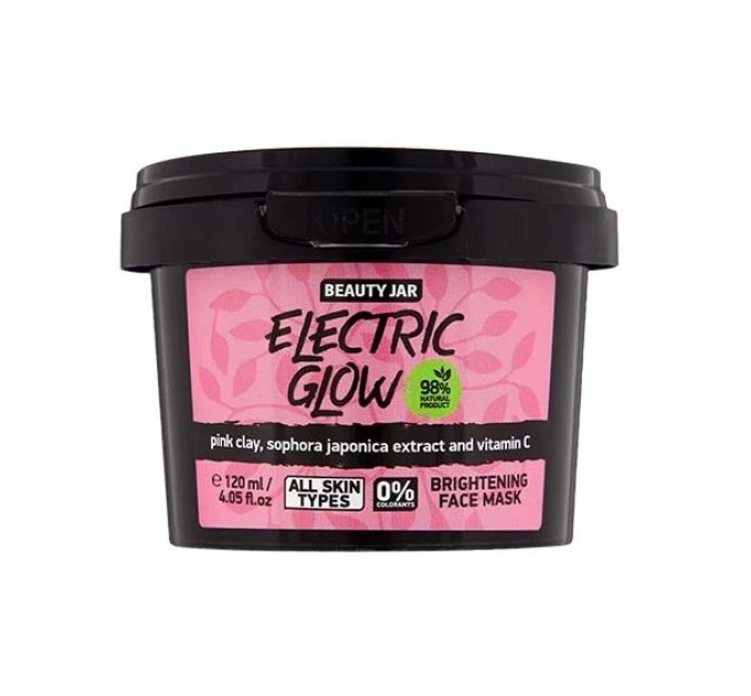 Осветляющая маска ELECTRIC GLOW Beauty Jar: сияние и увлажнение за 120 мл