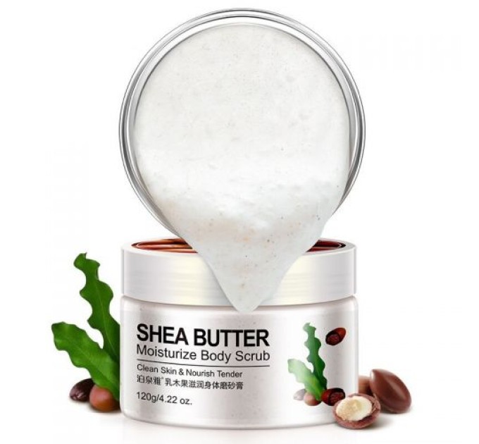 Освежающий телескраб с маслом Ши Bioaqua Body Scrub Shea Butter 120г