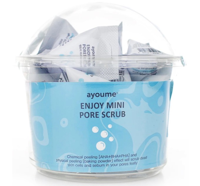 Набор пирамидок-скрабов для очищения и сужения пор Ayoume Enjoy Mini Pore Scrub 30 шт по 3 г (8809534252242)