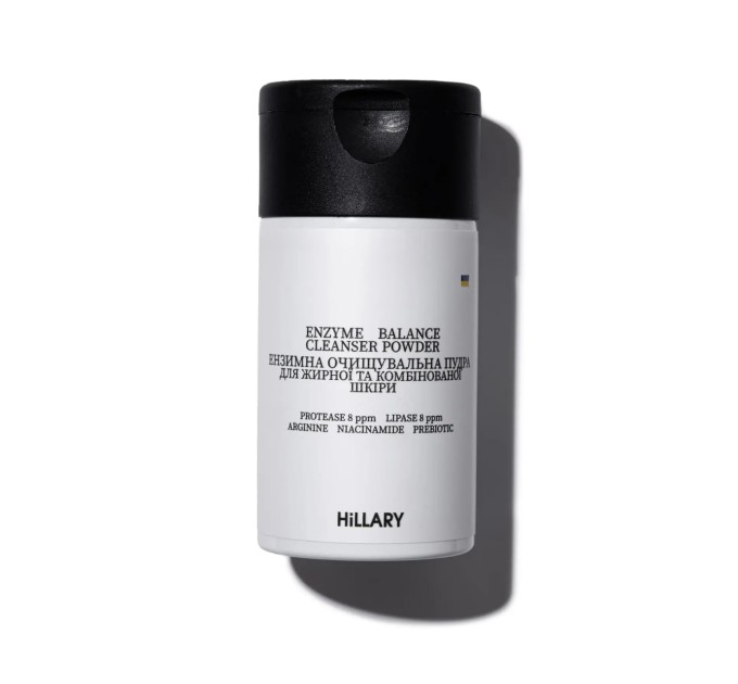 Энзимная очищающая пудра для жирной и комбинированной кожи: Enzyme Balance Cleanser Powder Hillary 40 г