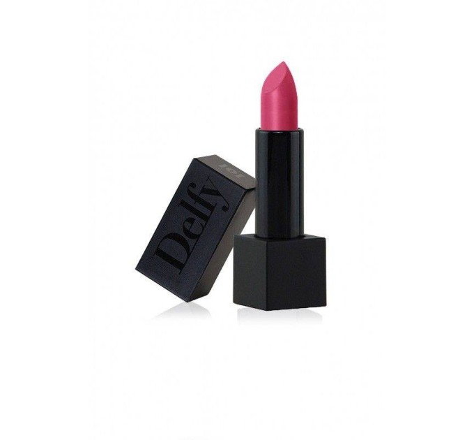 Матовая губная помада Delfy Professional Black Velvetly Matt Lipstick Raspberry wine 4 г – покоряющий матовый оттенок для идеальных губ