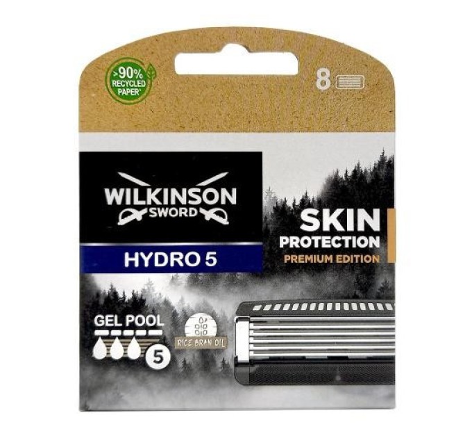 Идеальная защита кожи: сменные кассеты Wilkinson Sword Hydro5 Skin Protection Premium Edition 02330