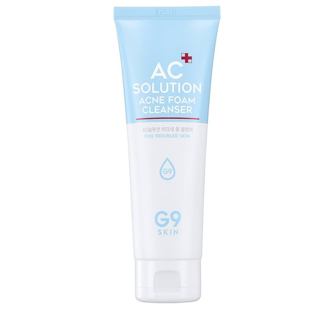 Пенка для умывания для проблемной кожи G9SKIN AC Solution Foam Cleanser 120 мл (8809211653041)