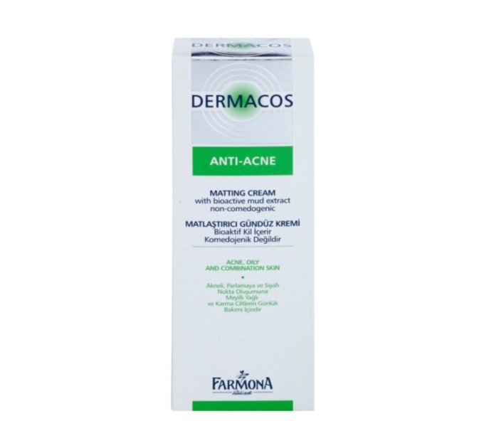 Dневной матирующий крем для лица с защитой от UVA/UVB лучей Farmona Dermacos Anti-Acne