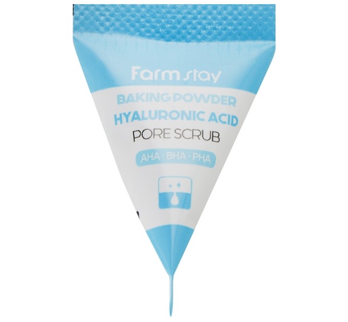 Скраб для лица Farmstay Baking Powder Hyaluronic Acid Pore Scrub 7г: эффективное очищение и увлажнение.