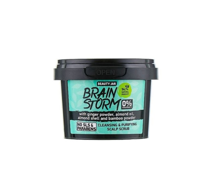 Очищающий скраб-шампунь Brain Storm Beauty Jar: идеальное средство для здоровой кожи головы