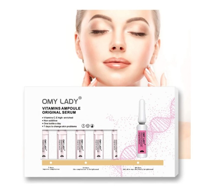 Омолаживающая сыворотка для лица Omy Lady Vitamins Ampoule Original Serum: питательная сила в 7 ампулах