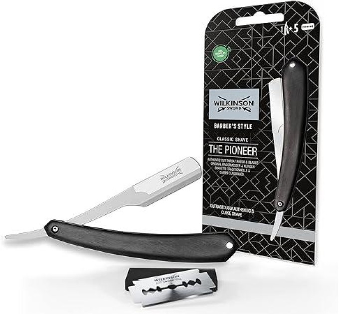 Идеальная бритва для стильных мужчин: Wilkinson Sword Barber's Style The Pioneer + 5 лезвий