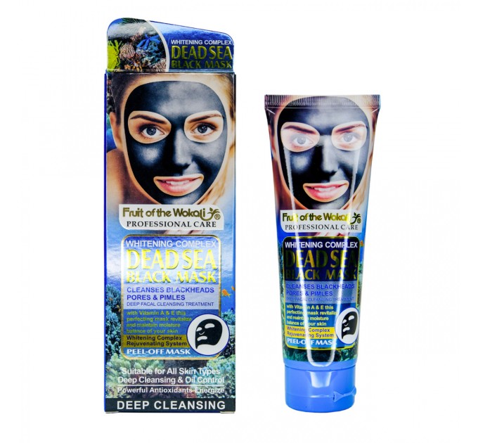 Маска-пленка для лица с водорослями Wokali Dead Sea Black Mask: идеальное средство для сияющей кожи.