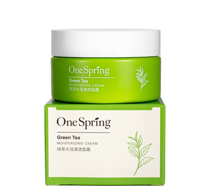 Крем для лица OneSpring Green Tea Moisturizing Cream с экстрактом зеленого чая 50 мл (YZC79331)