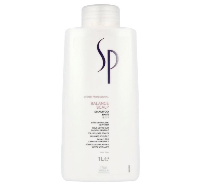 Шампунь для чувствительной кожи головы Wella Professionals SP Balance Scalp Shampoo 1000 мл (4015600112431)