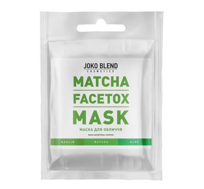 Освежите и оживите кожу с маской Matcha Facetox Mask Joko Blend 20 г