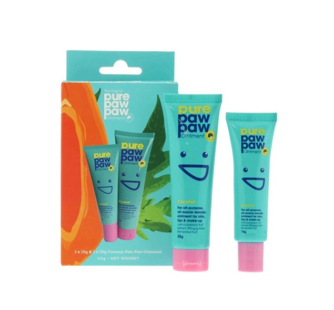 Восстанавливающий бальзам для губ Pure Paw Paw Duo Coconut: эффективный уход в удобном формате