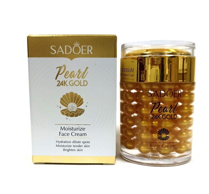 Увлажняющий крем для лица Sadoer Pearl 24К Gold Moisturize Face Cream с коллоидным золотом 60 г (SD58055)