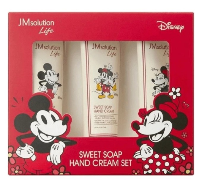 Набор кремов для рук JMsolution Life Disney Sweet Soap Hand Cream Set 3х50 ml - нежное увлажнение и защита