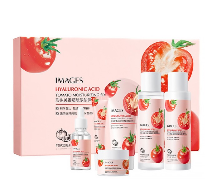 Подарочный набор Images Hyaluronic Acid Tomato Moisturizing 6 в 1: увлажнение и питание для кожи