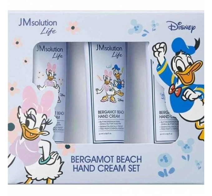 Очаруйтесь ароматом бергамота с набором кремов для рук JMsolution Life Disney Bergamot Beach Hand Cream Set 3х50 мл