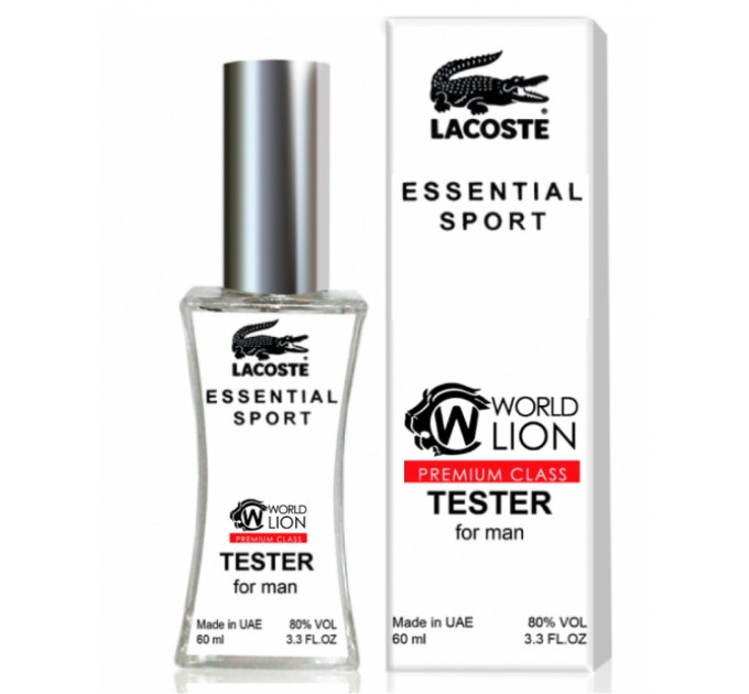 Попробуйте новый Lacoste Essential Sport - Tester 60ml и ощутите спортивное вдохновение!