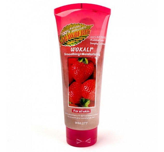 Скраб для лица Wokali Smoothing Moisturizing Strawberry 120 мл: идеальное средство для сияющей кожи