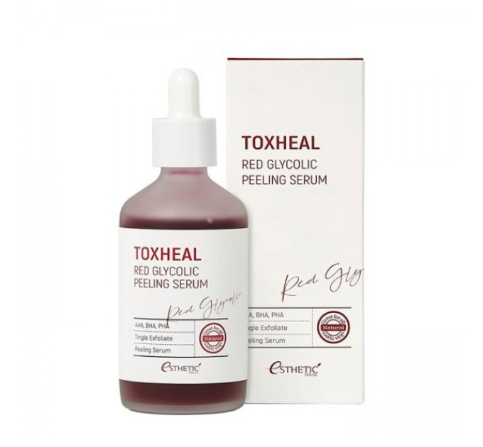 Оживите свою кожу с пилинг-сывороткой Toxheal Red Glycolic Peeling Serum Esthetic House 100 мл