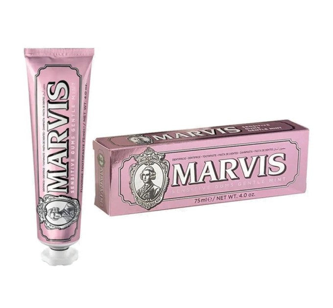 Зубная паста Marvis Sensitive Gums Gentle mint 75 ml: нежный уход для чувствительных десен