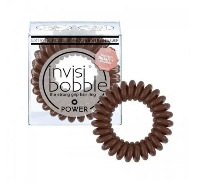 Резинки-браслеты invisibobble POWER Pretzel Brown (3 шт) для волос