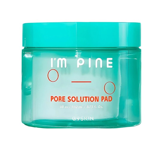 Тонер диски для лица G9SKIN I'm Pine Pore Solution Pad 60 шт (8809211656967)