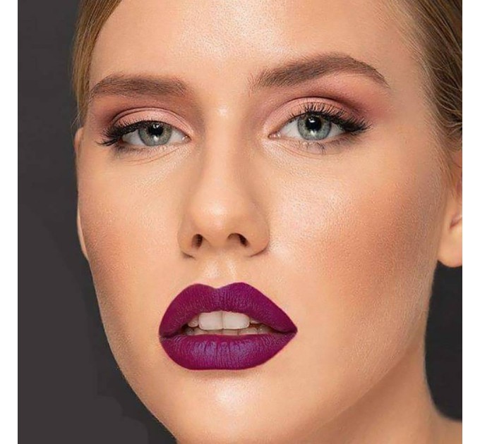 Двійна рідка помада для губ Delfy Professional Duo liquid lipstick: світиться орхідея та прозорий блиск - ідеальне поєднання для чарівного образу!