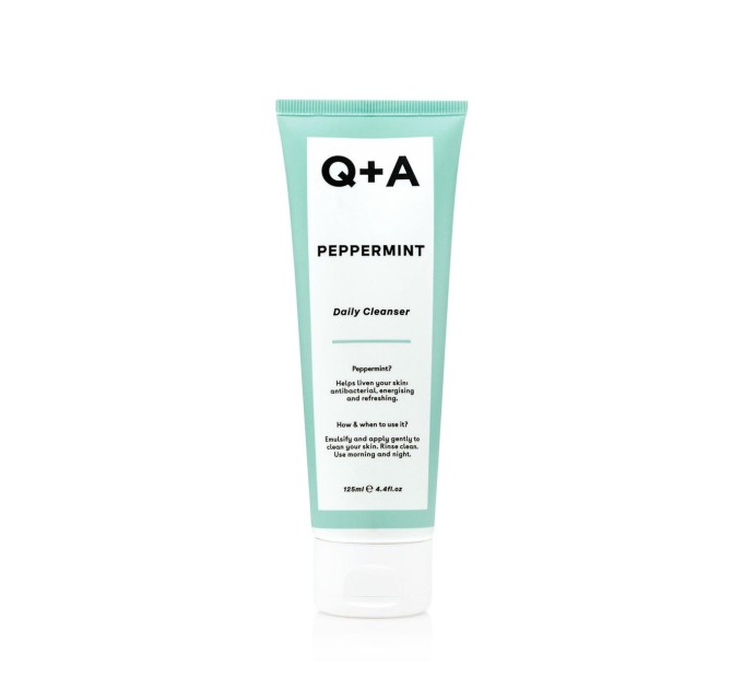 Очищающий гель с мятой для лица Q+A Peppermint Cleanser 125 мл