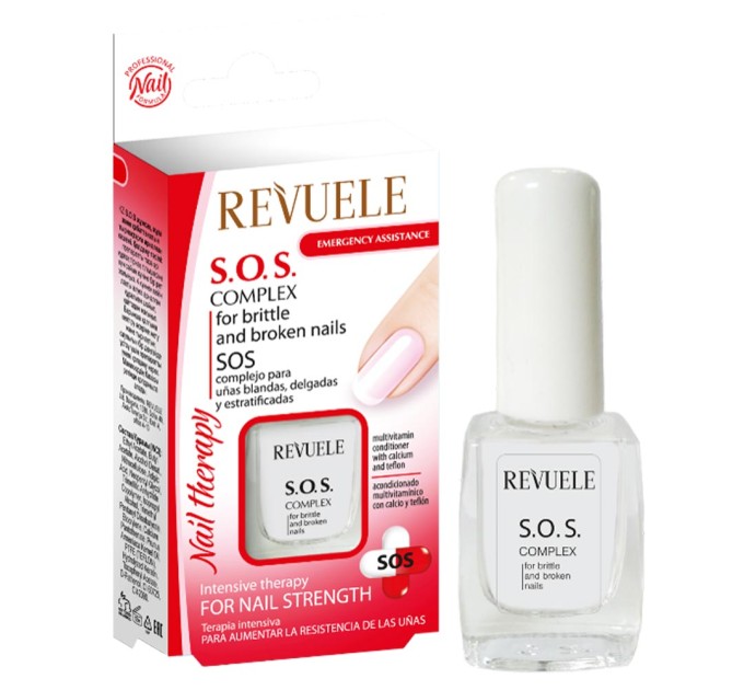 SOS-комплекс для идеальных ногтей - NAIL THERAPY Revuele 10 мл: мгновенное решение для ломких и неровных ногтей