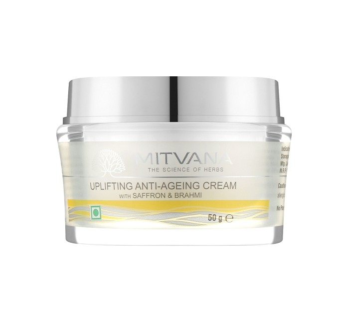 Антивозрастной крем для лица Mitvana UpLifting Anti-Ageing Cream with Saffron & Brahmi 50 г (8908002915273)