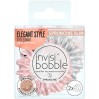 Розово-серебряные резинки-браслеты для волос Invisibobble Sprunchie Slim Bella Chrome (2 шт.)