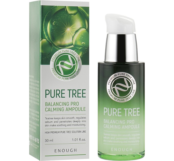 Успокаивающая сыворотка для лица Enough Pure Tree Balancing Pro Calming Ampoule 30 мл