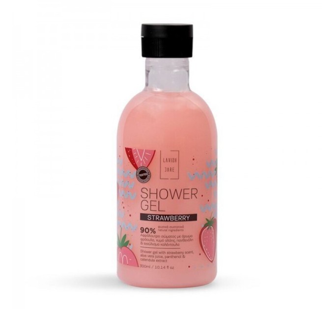 Gentle cleansing with Lavish Care Strawberry Shower Gel