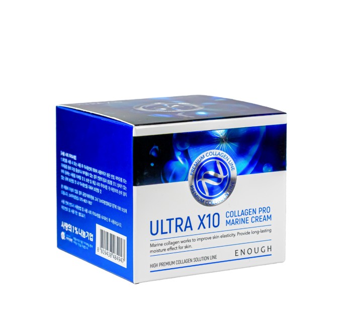 Увлажняющий крем для лица Enough Ultra X10 Collagen Pro Marine с коллагеном 50 мл (EN 5452)