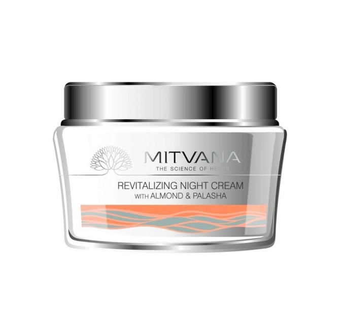 Восстанавливающий ночной крем для лица Mitvana Revitalizing Night Cream with Almond & Palash 50 мл (8908002915068)