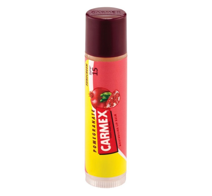 Бальзам для губ CARMEX гранат 4г: защита и уход.