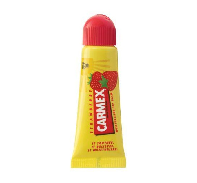 Бальзам для губ Carmex со вкусом земляники - 10 мл.