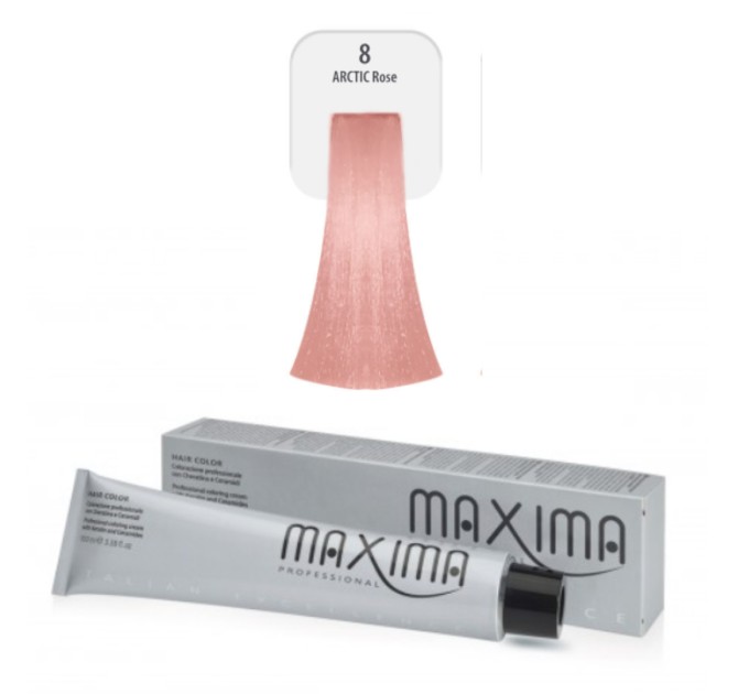 Крем-краска для волос Maxima Professional 8 - Metallic arctic rose 100 мл: яркий и стойкий оттенок на сайте agon-v.com.ua