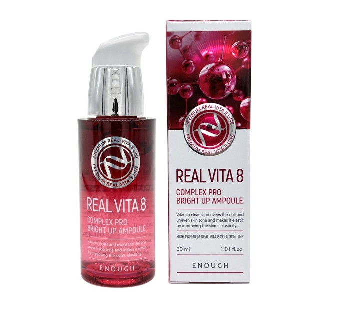 Облепиховая сыворотка Premium Real Vita 8 Complex Pro Bright Up Ampoule: мощное осветление за 30 мл