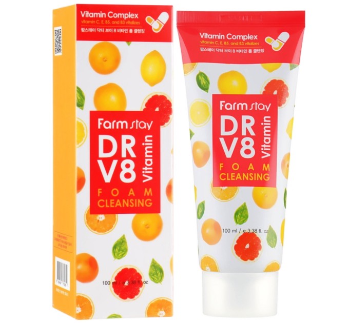 Очищувальна пінка Farmstay Dr.V8 Vitamin Foam 100мл