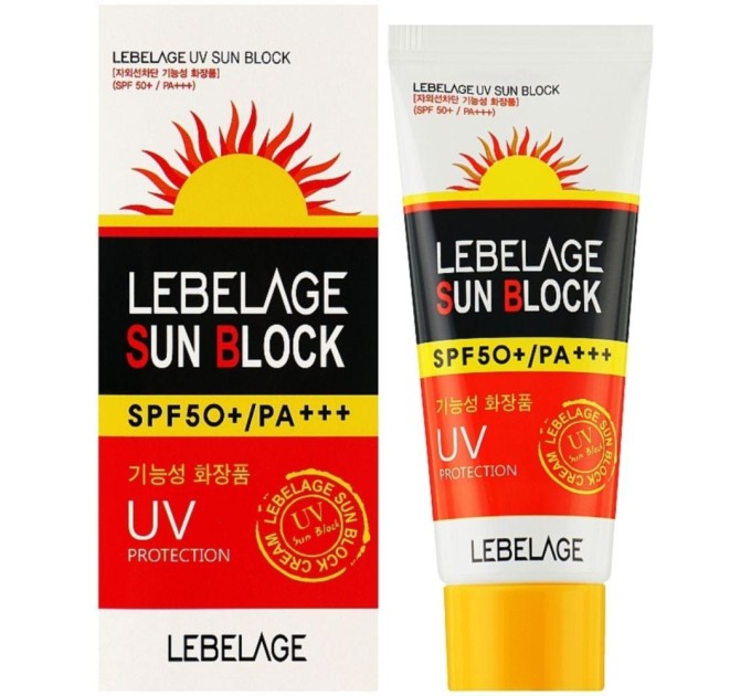 Солнцезащитный крем Lebelage UV Sun Block Cream SPF 50+ PA+++ 30 мл (8809317110127)